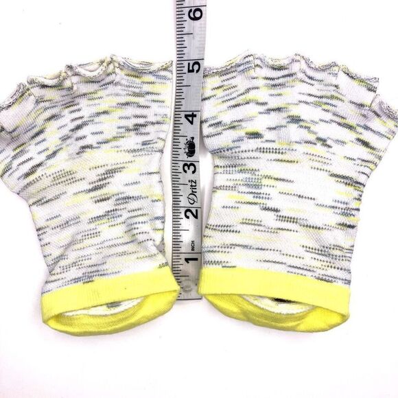 TOESOX Pilates Yoga Grip Socks, Low-rise Half-toe, OS Yellow Gray - Picture 3 of 4